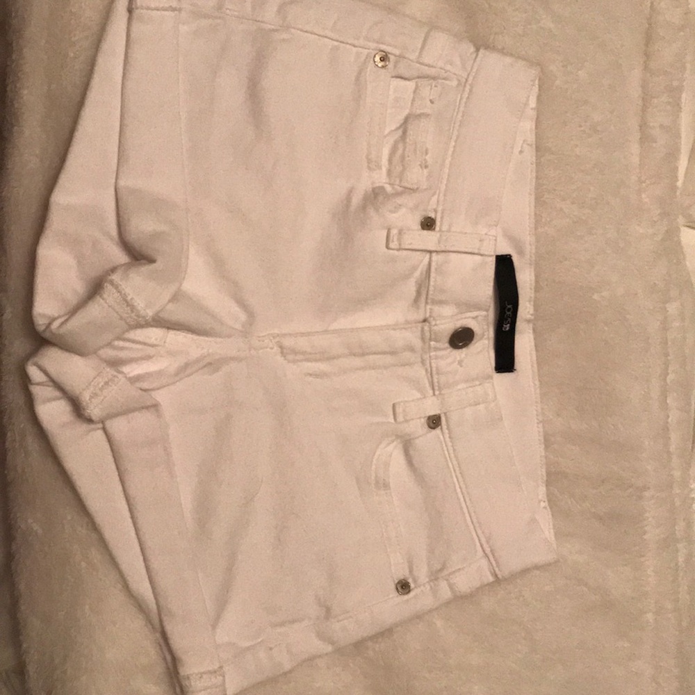 Joe’s White Denim Cuffed Shorts Size 24
